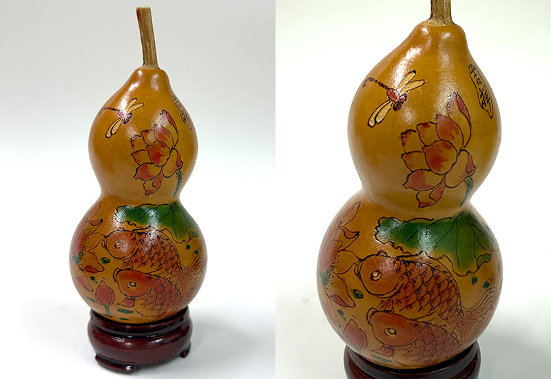 龔一舫 彫烙小葫蘆